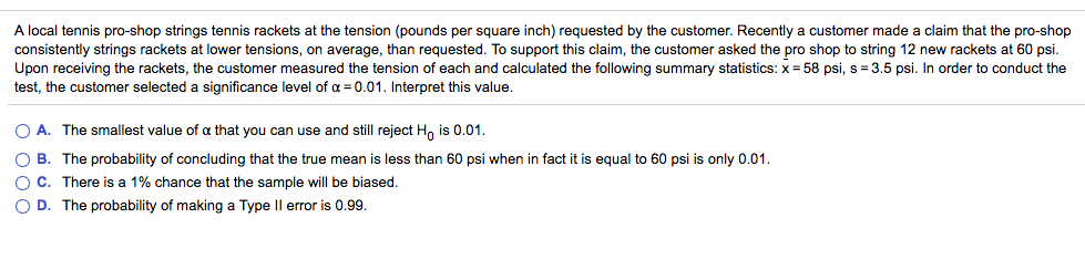 Stats help! is the answer b? please explain why