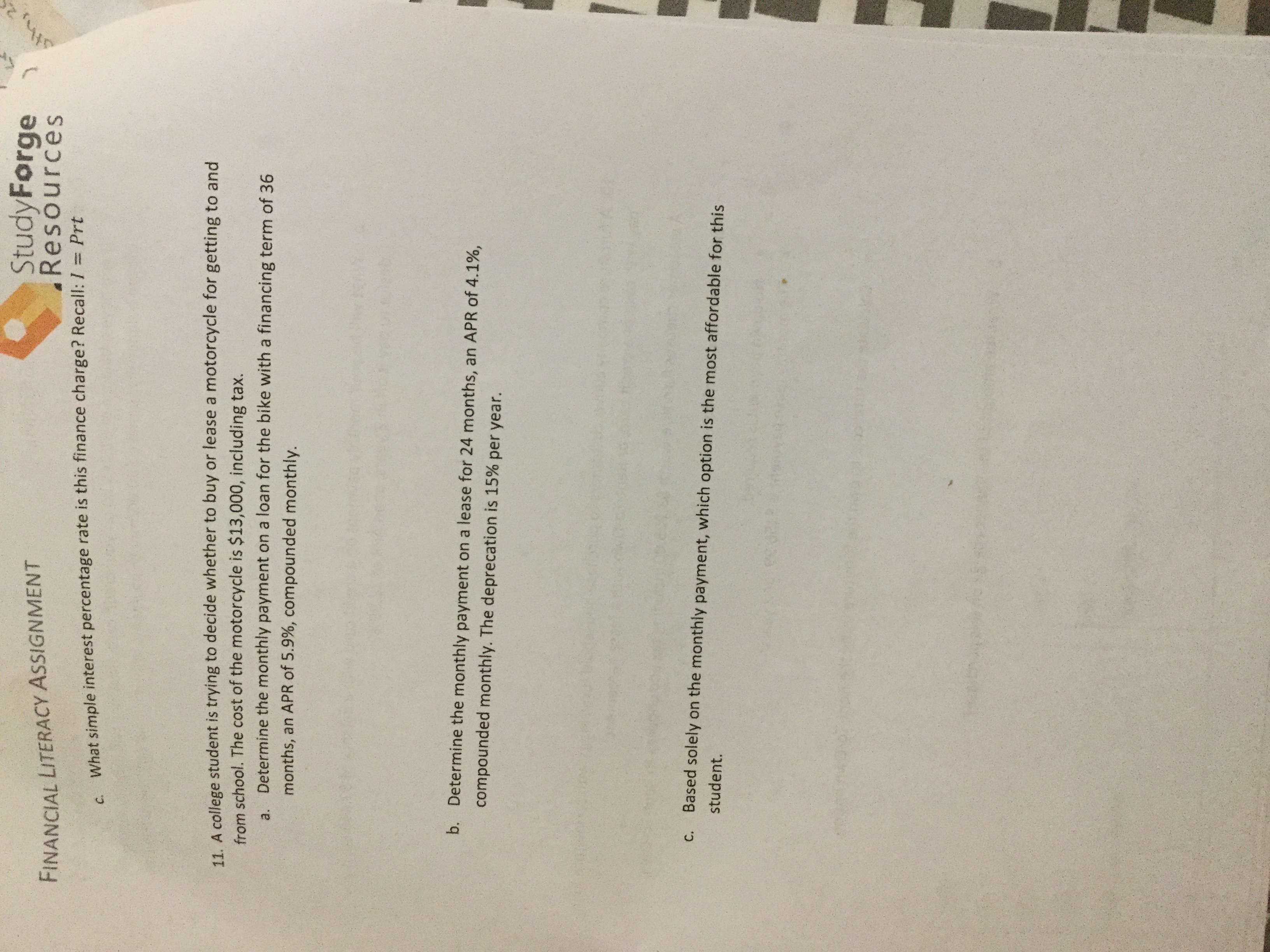 Can someone please help me with my financial