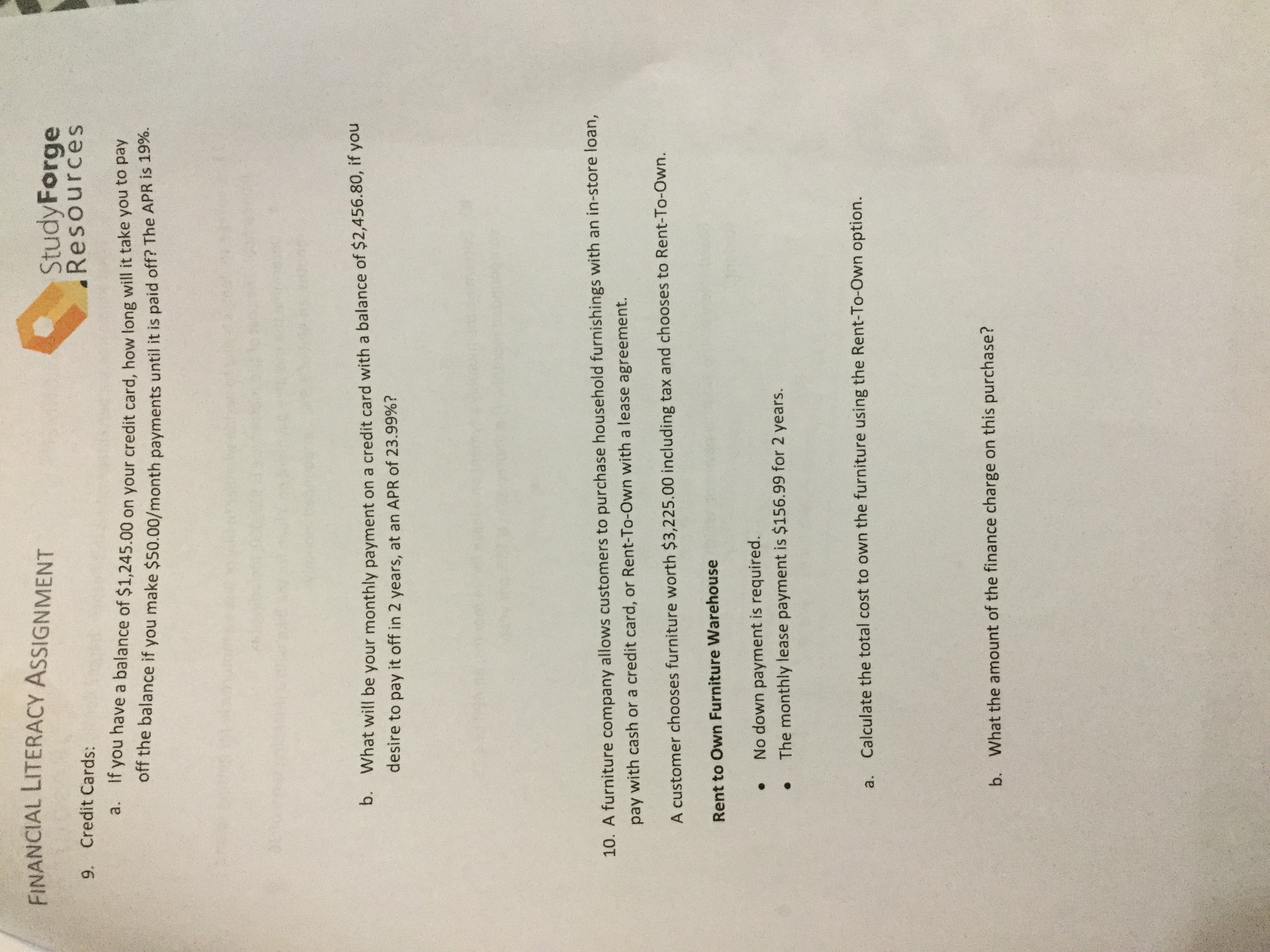 Can someone please help me with my financial