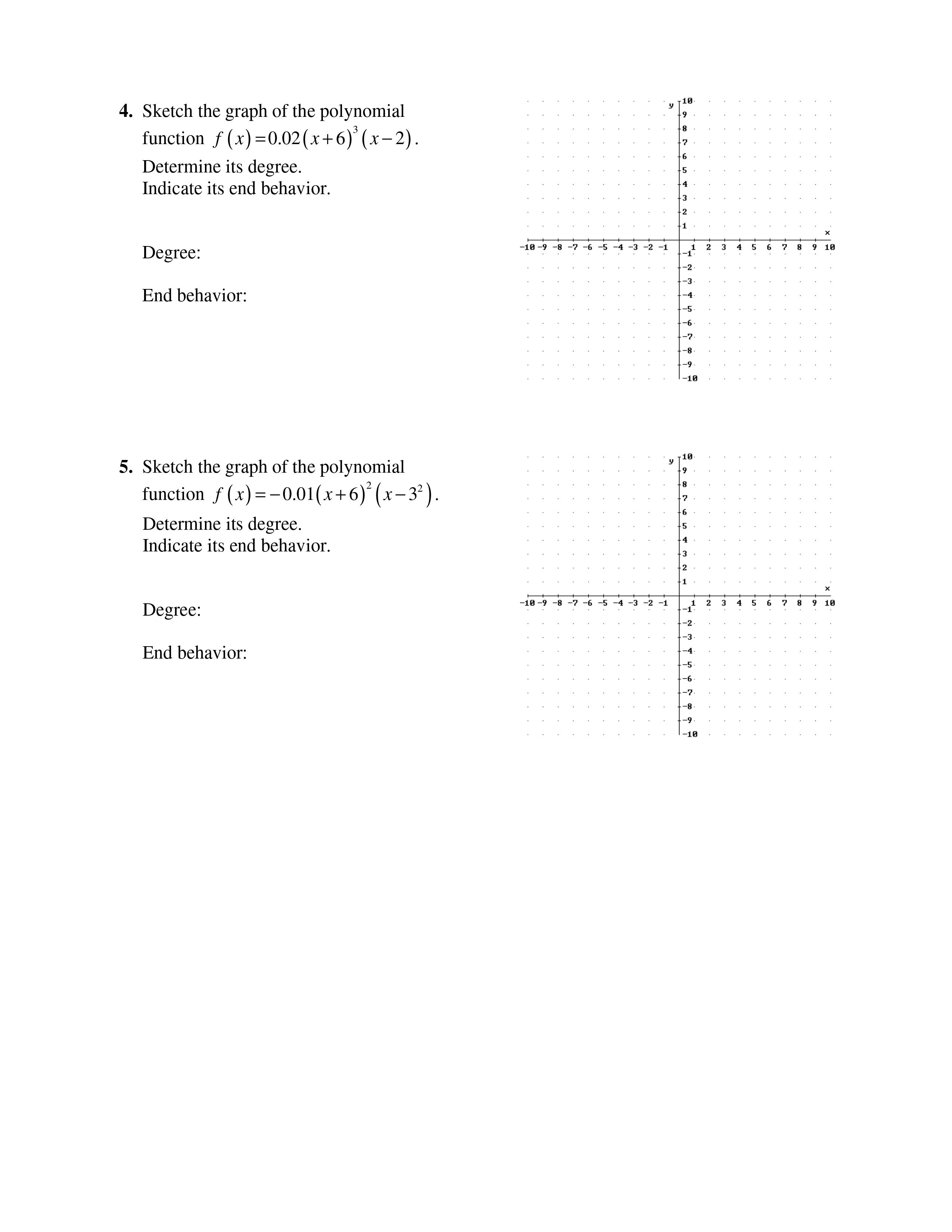 Math 137 Quiz 7 Name 1. Sketch the graph of the