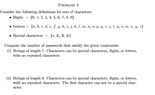 Solve the problem using discrete mathematics and