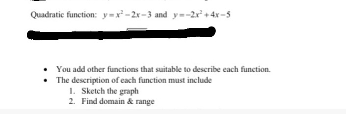 pls help me to show the working for quadratic
