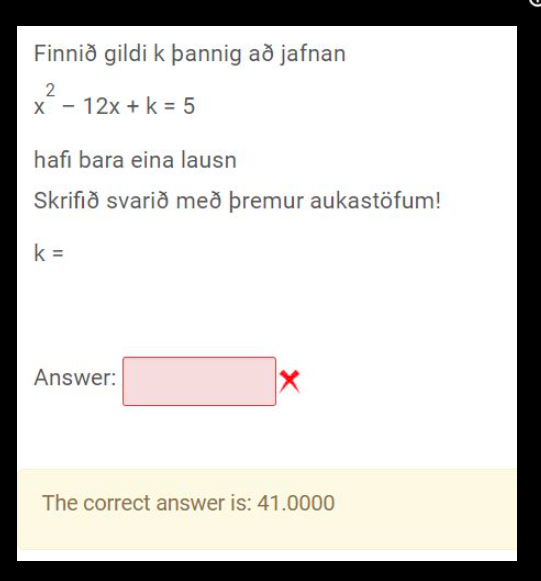 x^2-14x+k=6 Find k with only one soultion. simler