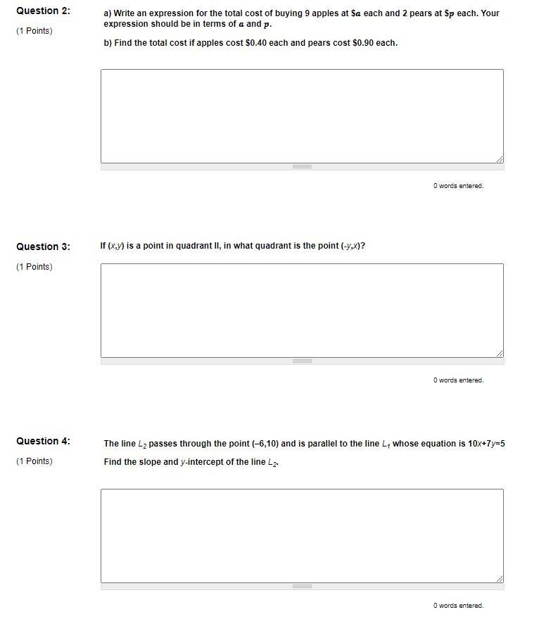 Consider the following system of linear