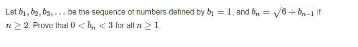 Let b1, b2, b3, . . . be the sequence of numbers