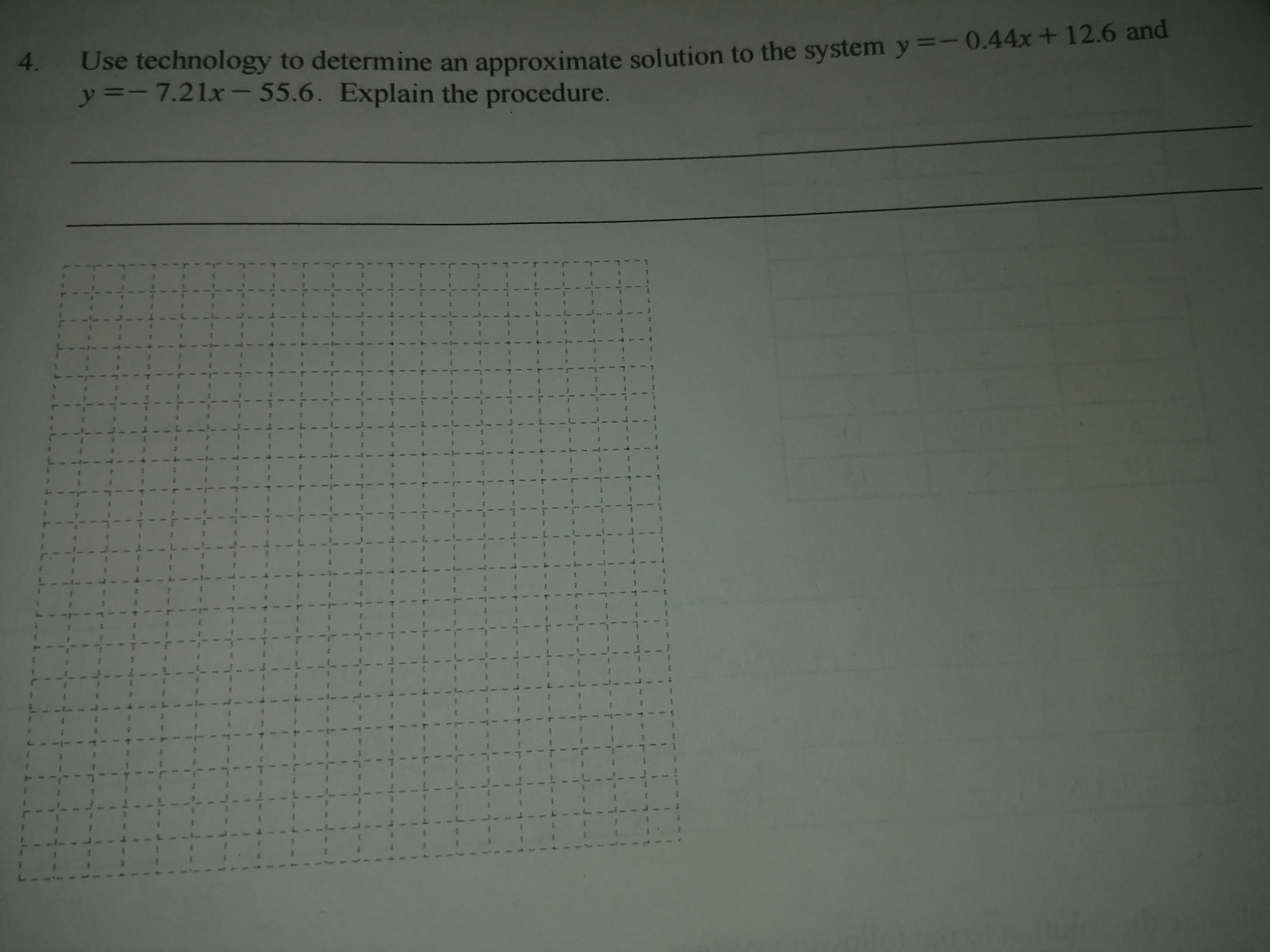 4. Use technology to determine an approximate