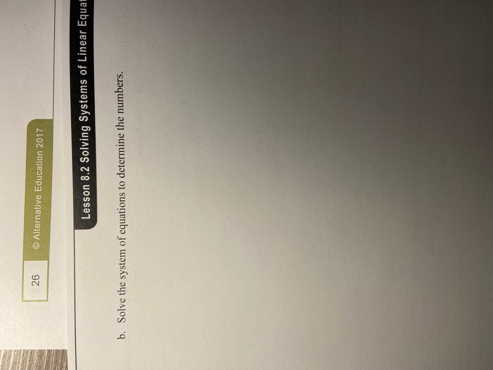 son 8.2 Solving Systems of Linear Equations by