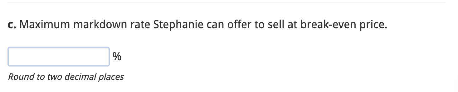 Stephanie buys sculptures from Toronto and sells