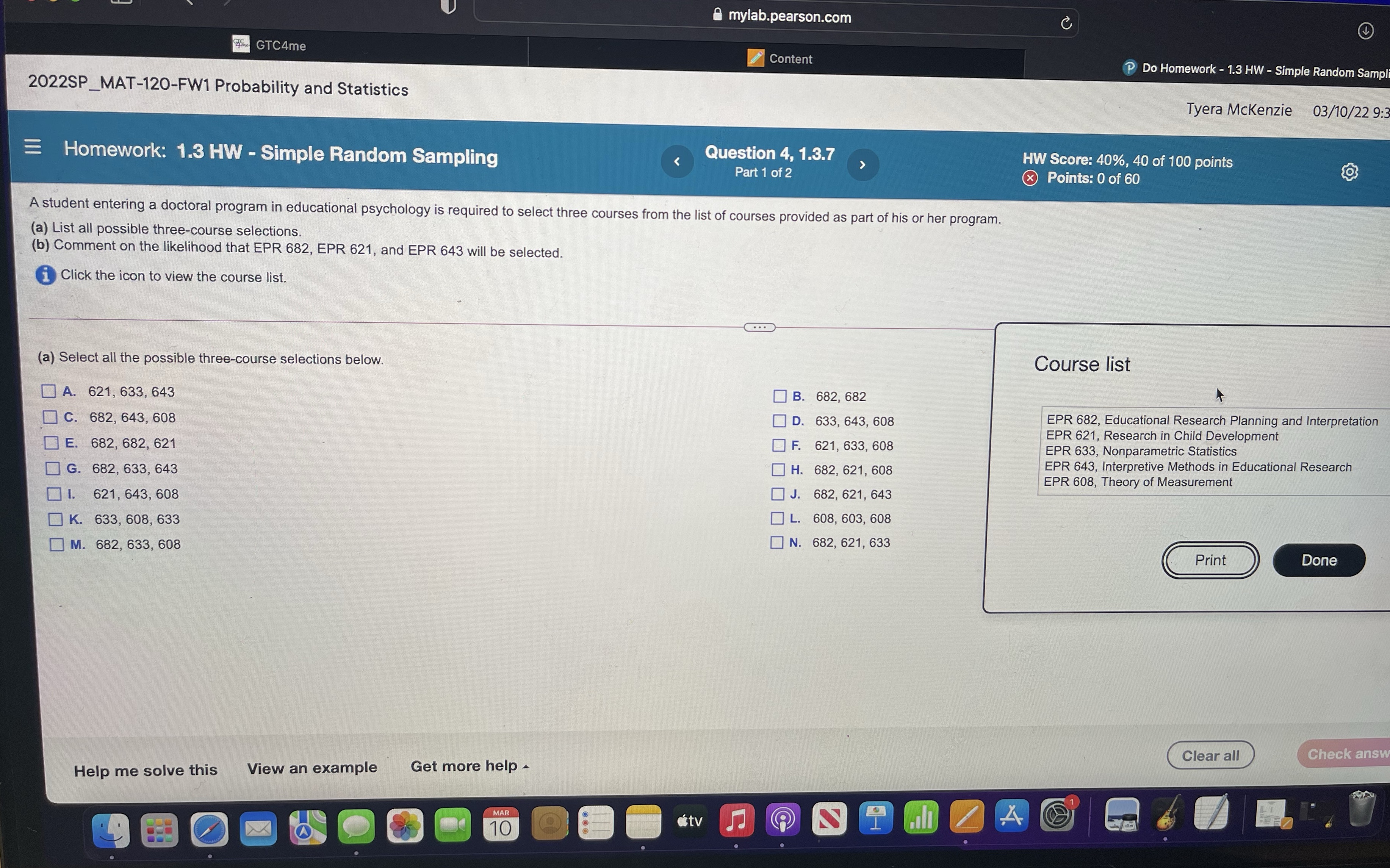 mylab.pearson.com C 4She GTC4me Content P Do