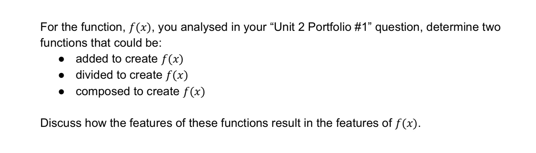 This is rational functions. The function that is