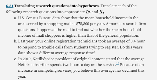 6.31 Translating research questions into