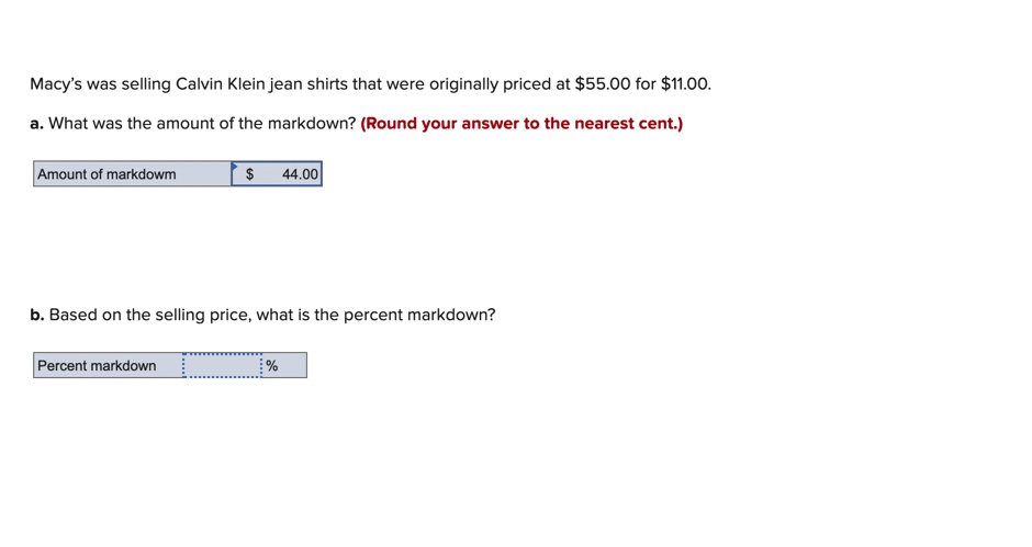 Macy's was selling Calvin Klein jean shirts