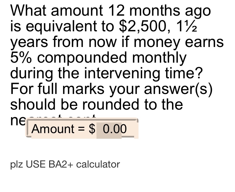 What amount 12 months ago is equivalent to