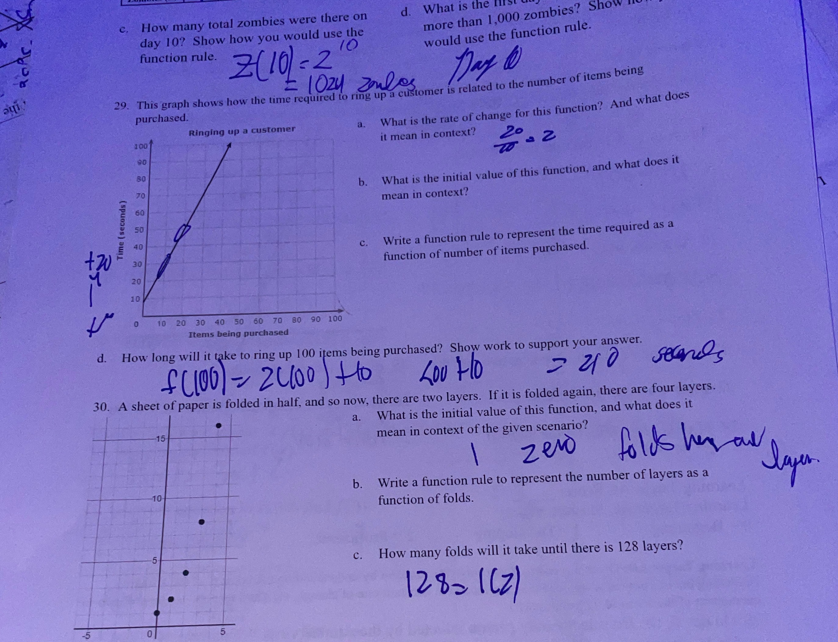 C. How many total zombies were there on d. What