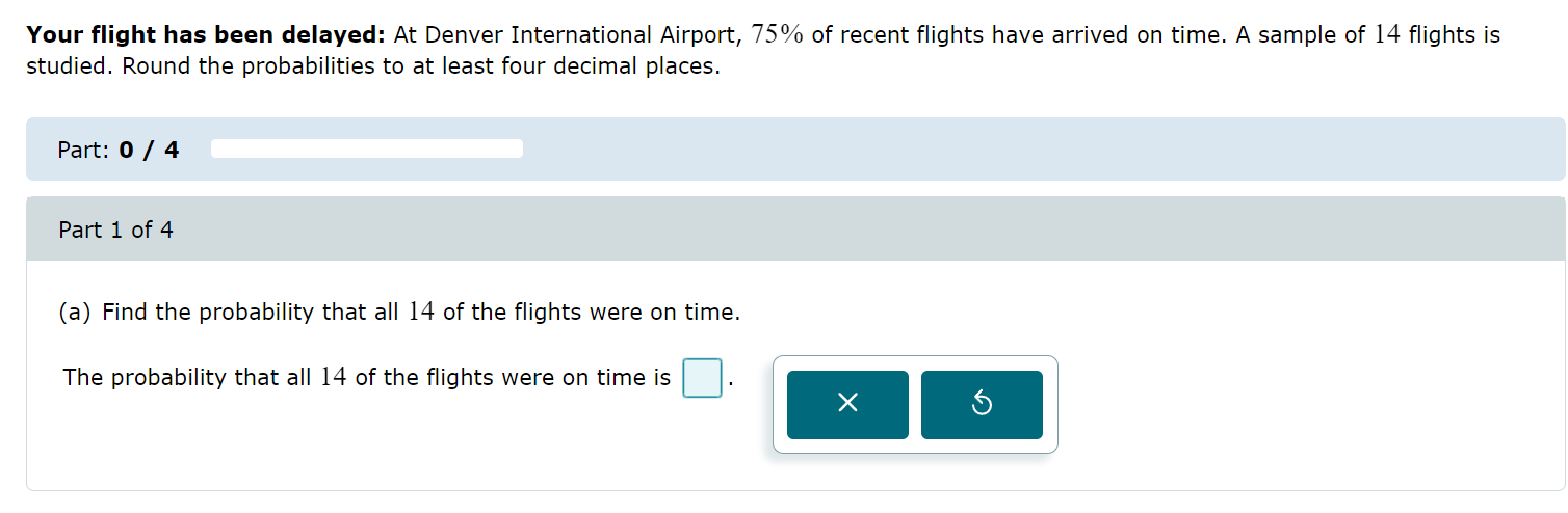 (a)Find the probability that all of the flights