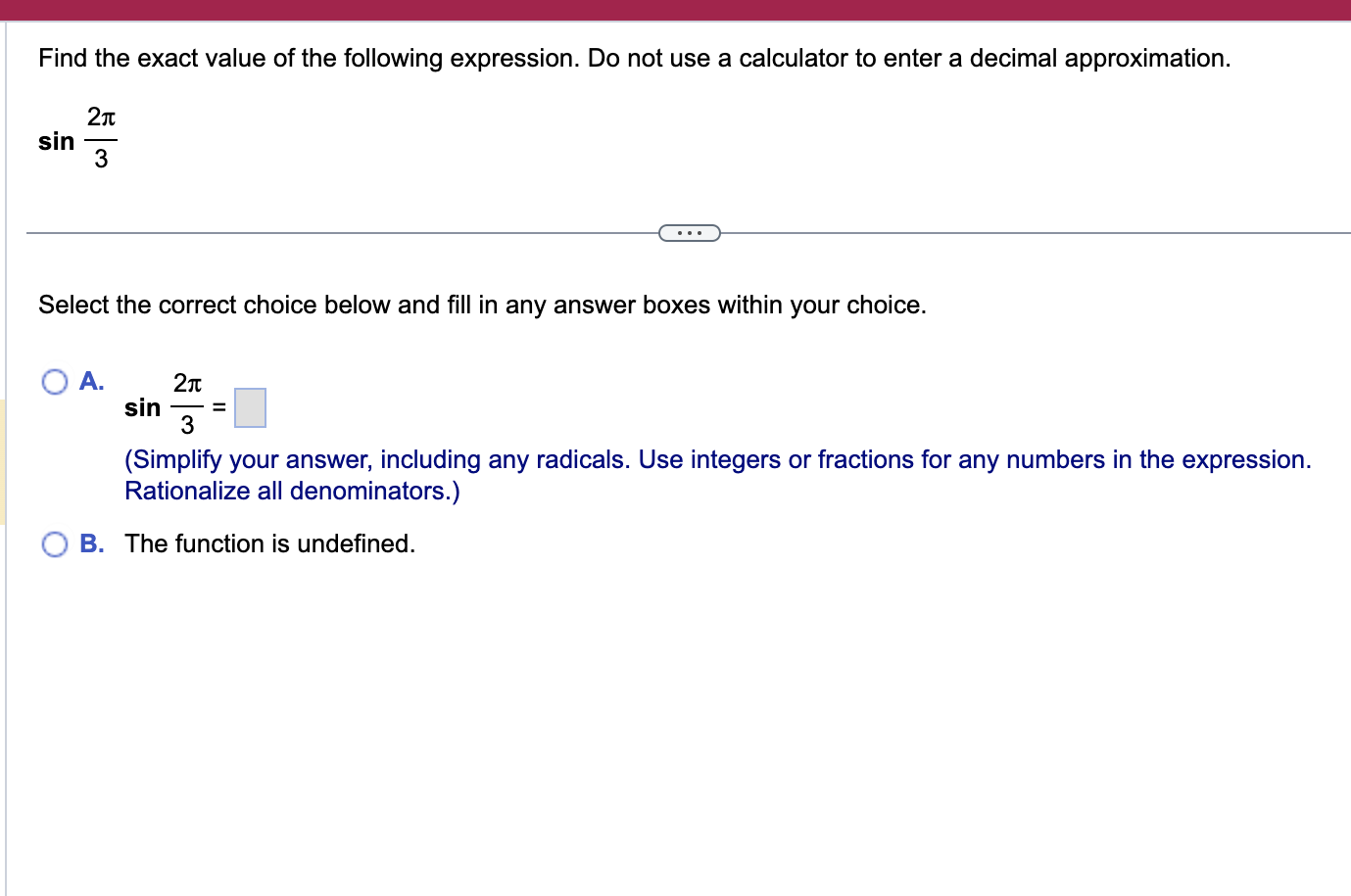 Find the exact value of csc 45. @ csc 45 = D