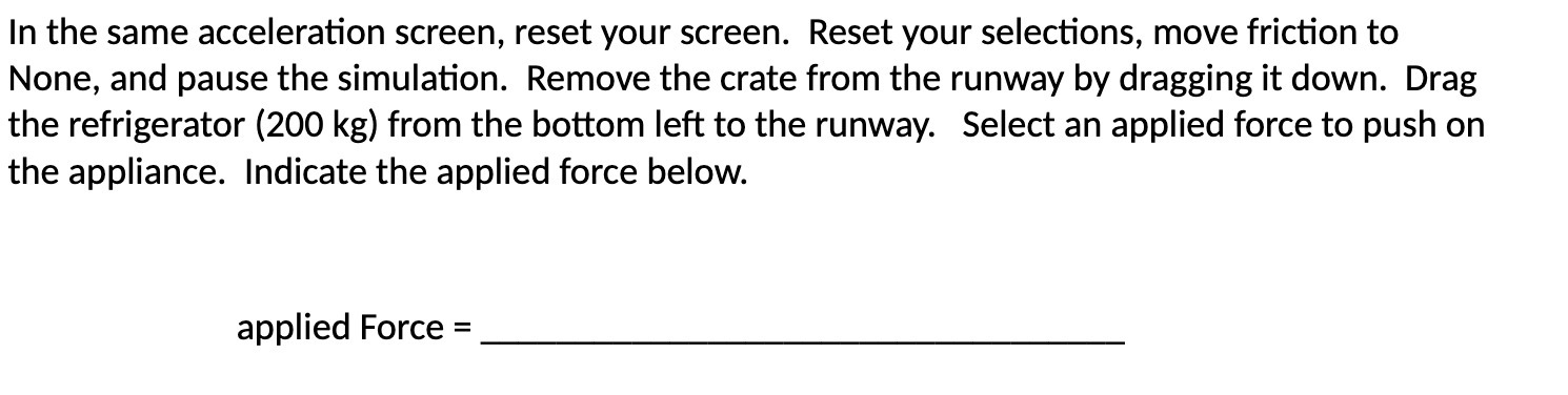 In the same acceleration screen, reset your