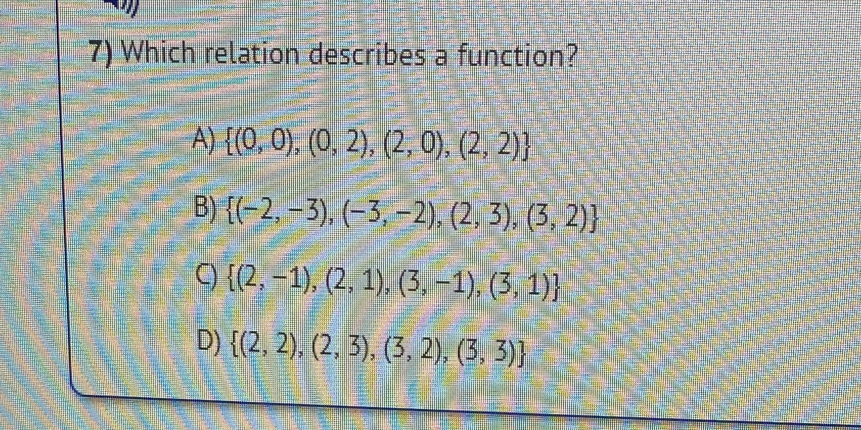 If you can't see it : A (0,0) , (0,2) , (2,0)