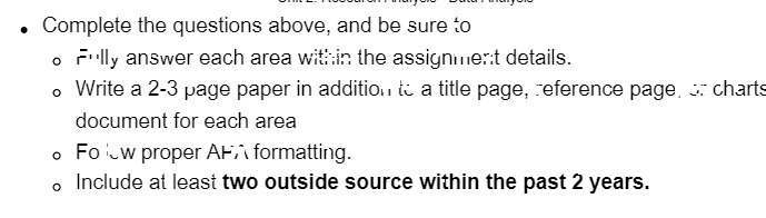 . Complete the questions above, and be sure to o