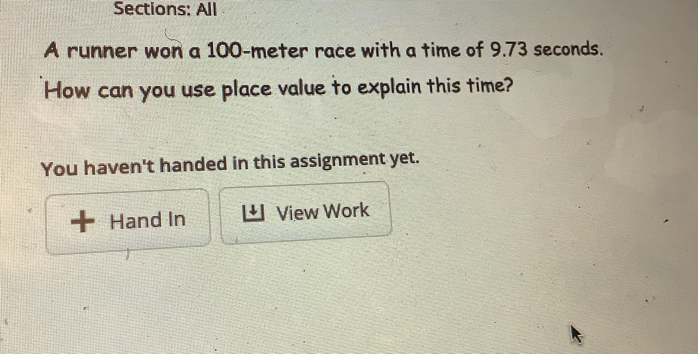 How can you use place value to explain this time?