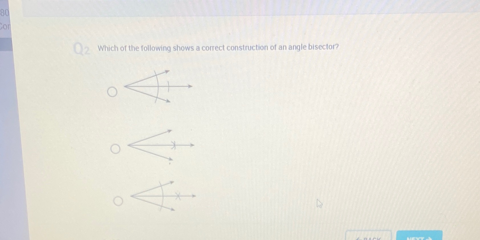 This is about basic construction with the angle