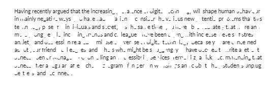 Having recently argued that the increasing. _ance