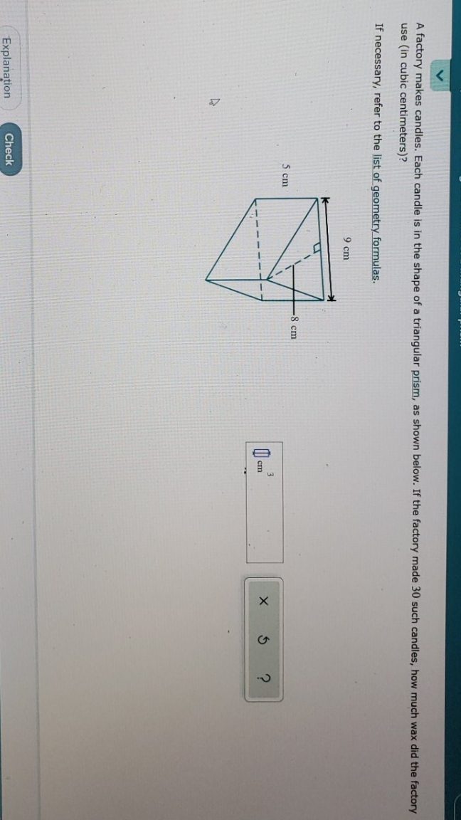 I need help A factory makes candles. Each candle