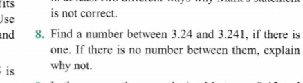 Its is not correct. Jse and 8. Find a number