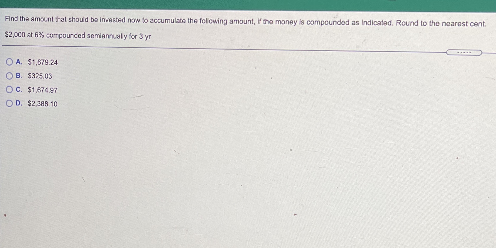 Find the amount that should be invested now to