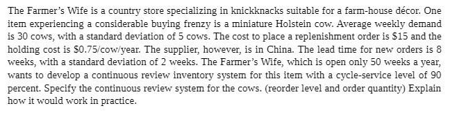 The Farmer's Wife is a country store Specializing