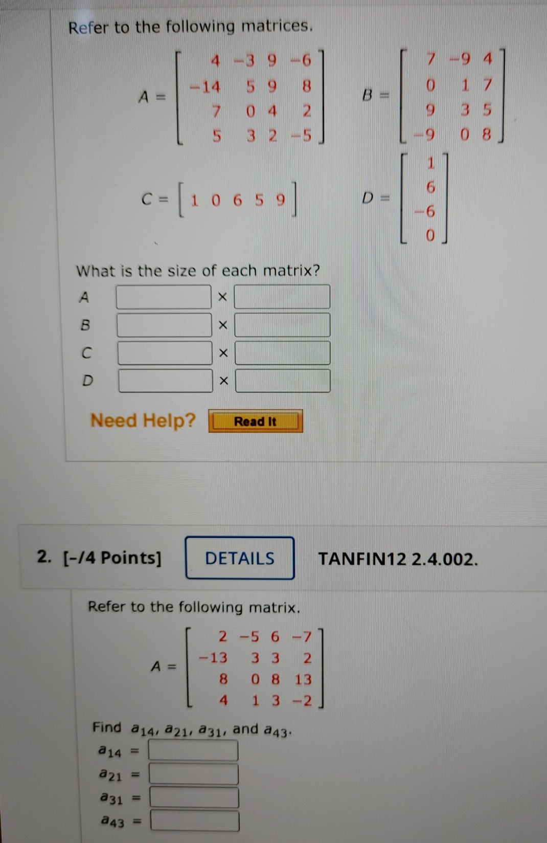 Finite Math 200 Question Help Refer to the