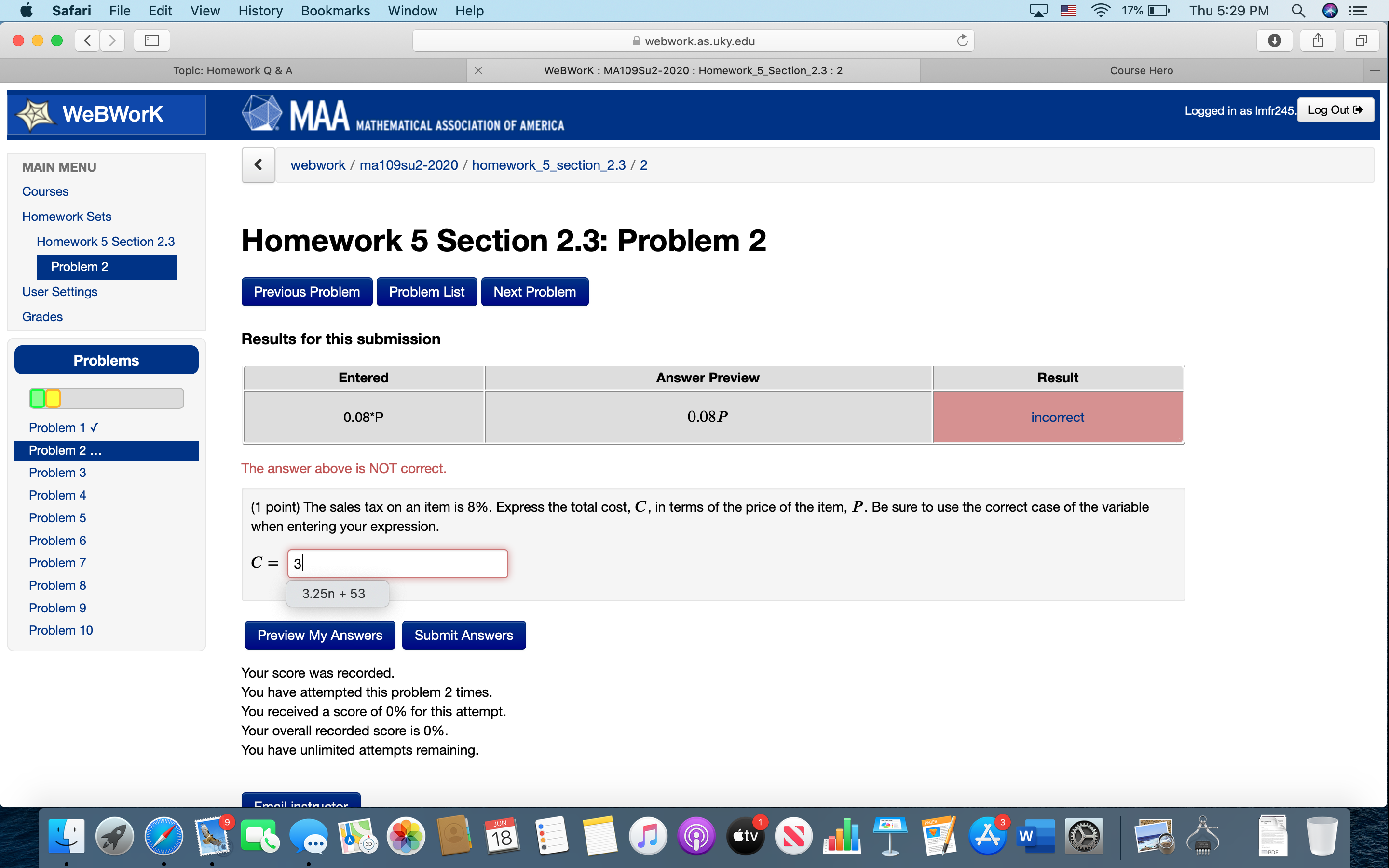 I need help understanding this problem Safari