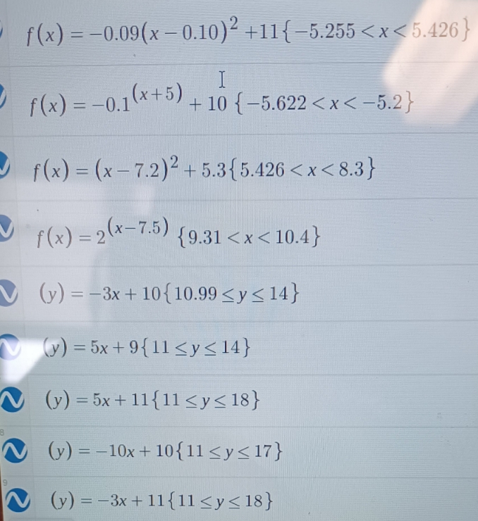 In class we are asked to state the domain and