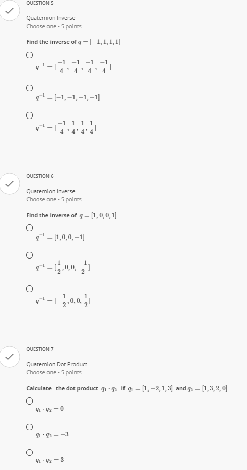 GROUP 1 Quaternion Definition Group . 3 questions