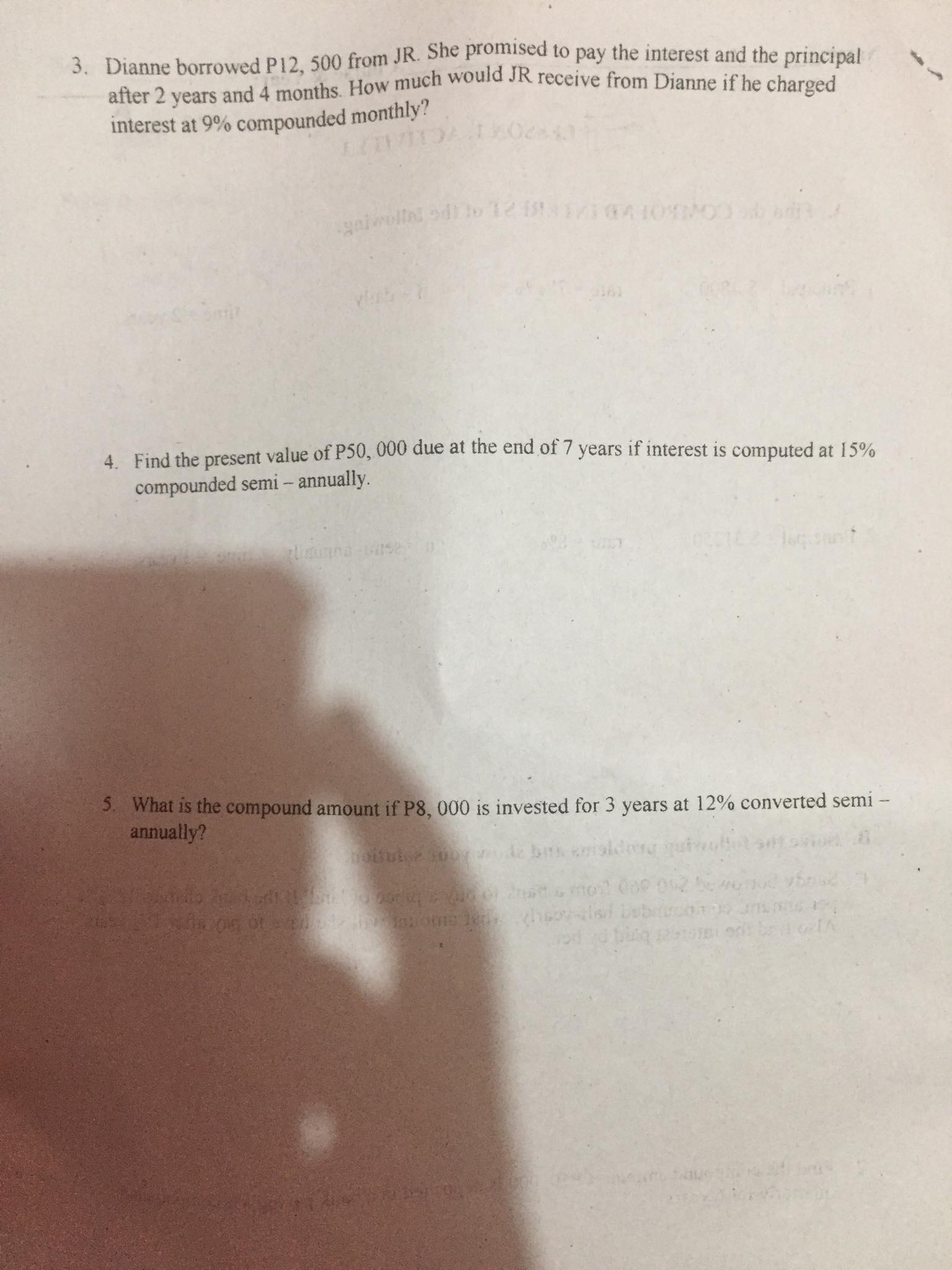 see attach, d0 ur best 3. Dianne borrowed P12,