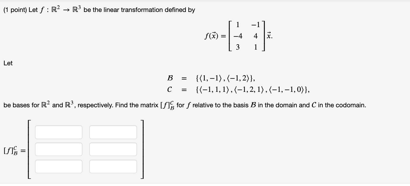 (1 point) Let f : R2  style=