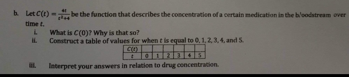 Thankyouuuu b. Let C (t) = $1+4 4t be the