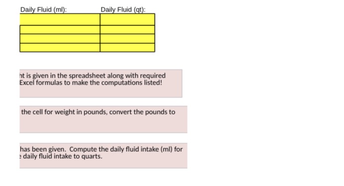 Mth 154 Daily Fluid (ml): Daily Fluid (qt): it is