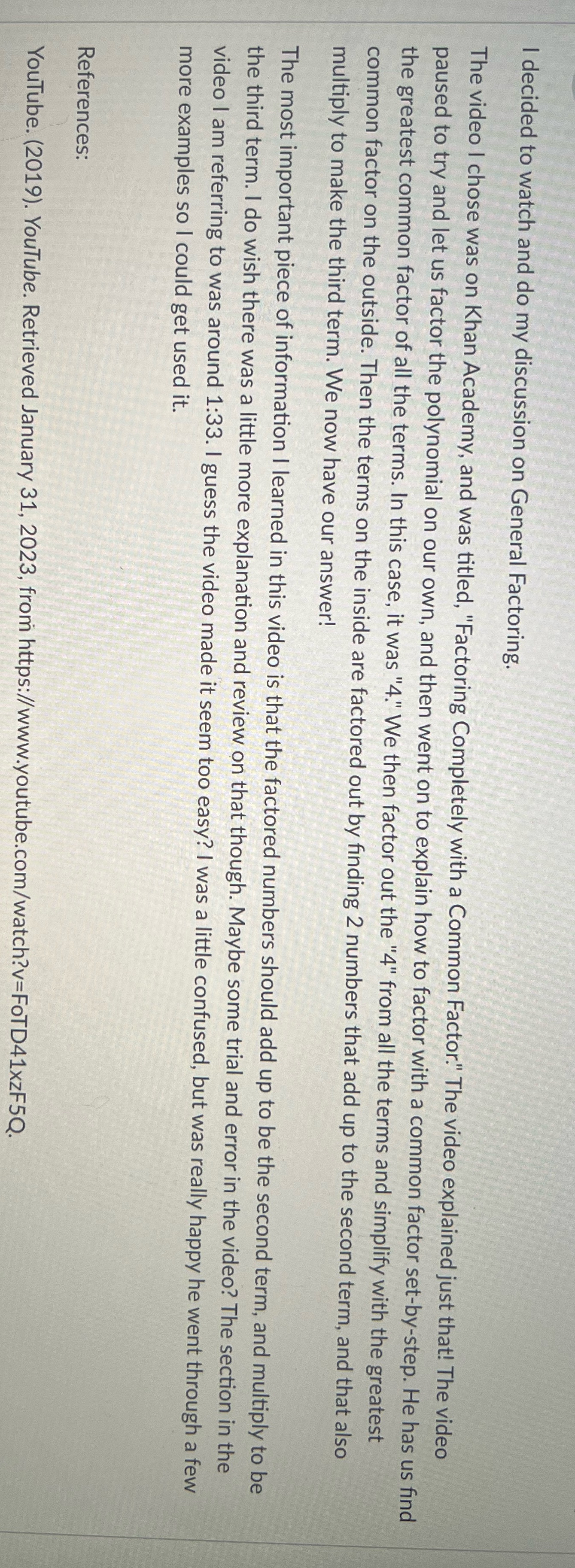 Reply to this discussion post, do you feel its