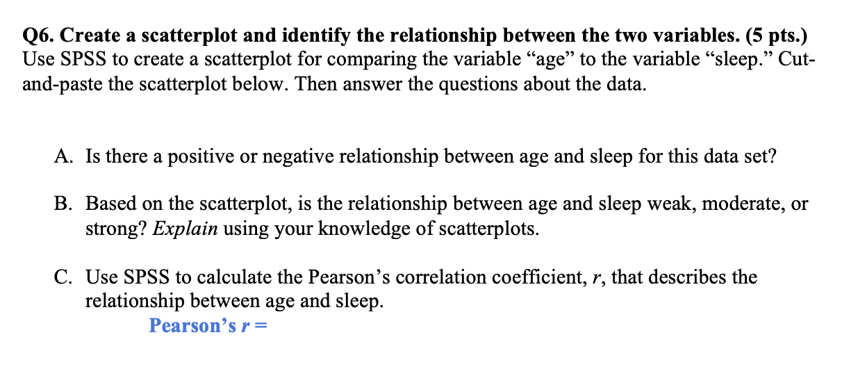 Question 6 A,B,C + Graph 60 O 50 O- Age 40 . . .0