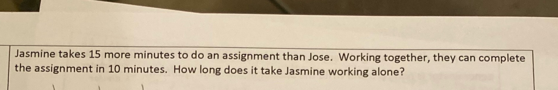 Show all solving steps Jasmine takes 15 more