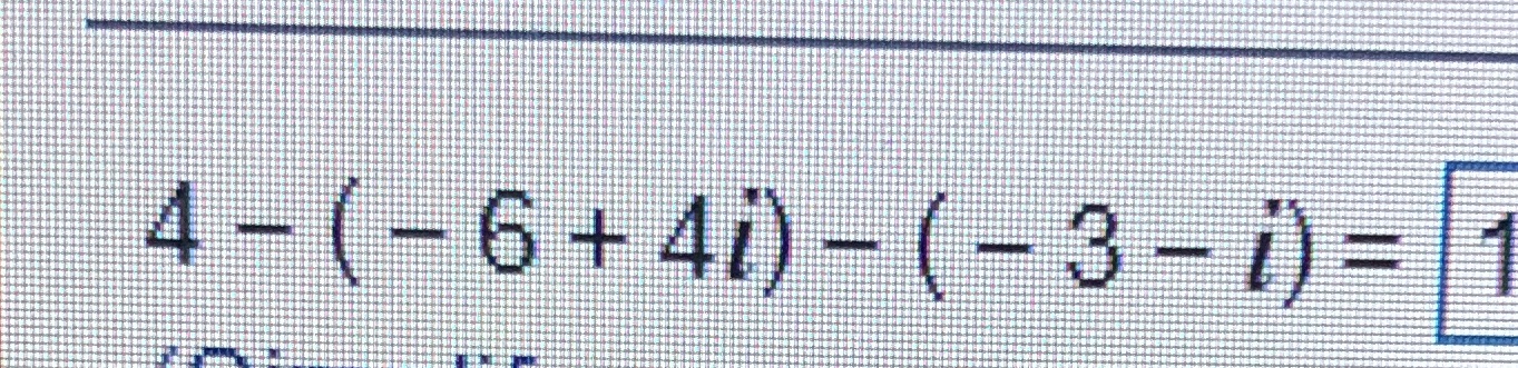 Subtract. ? Simplify the answer. Type in the form