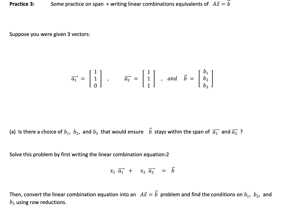 Practice 3: Some practice on span + writing