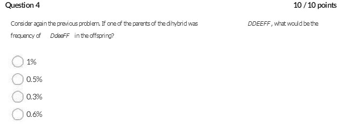 Question 4 10 /10 points Consider again the