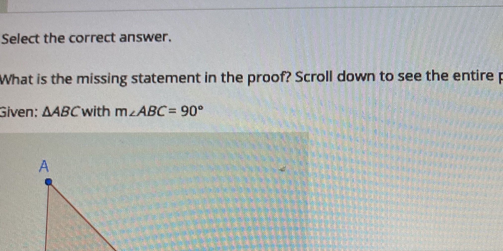 Select the correct answer. What is the missing
