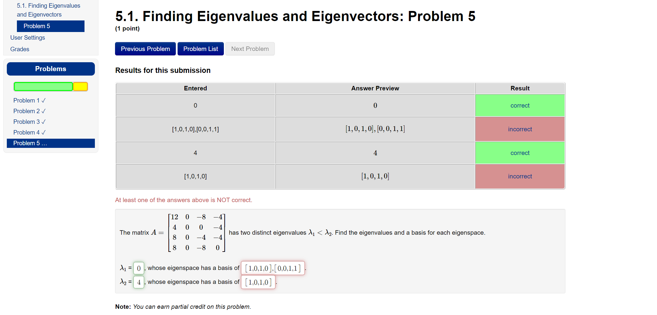 5.1. Finding Eigenvalues and Eigenvectors Problem