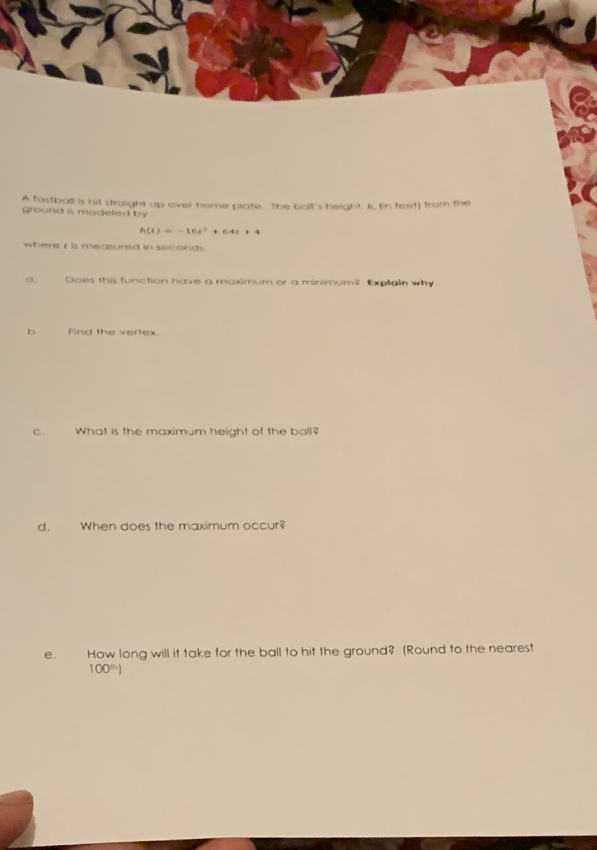 A fastball Is hit straight up over home plate.