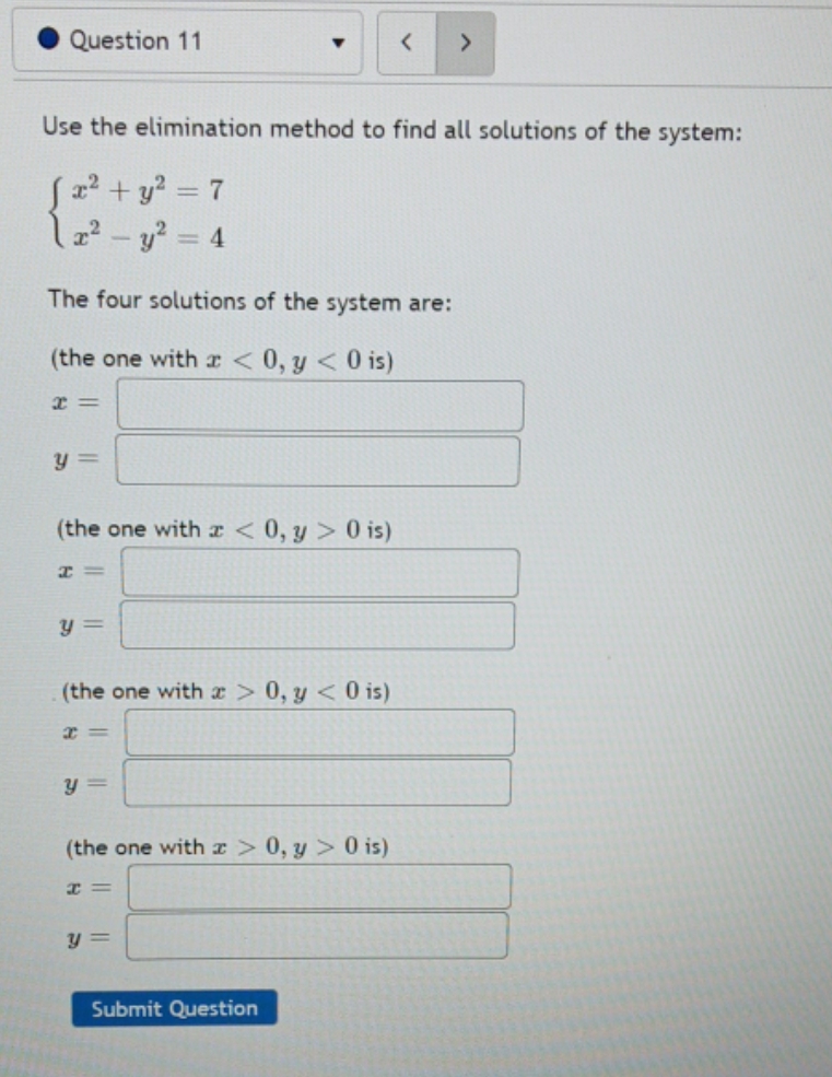 question is in picture Question 11 Use the