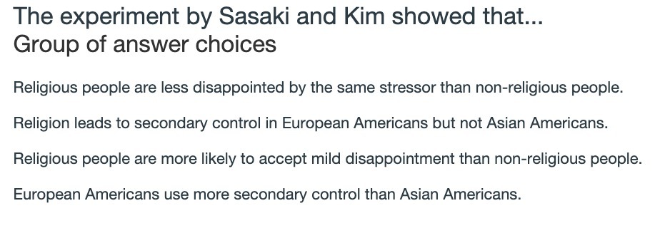 The experiment by Sasaki and Kim showed that...