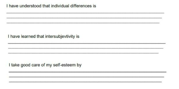 I have understood that individual differences is